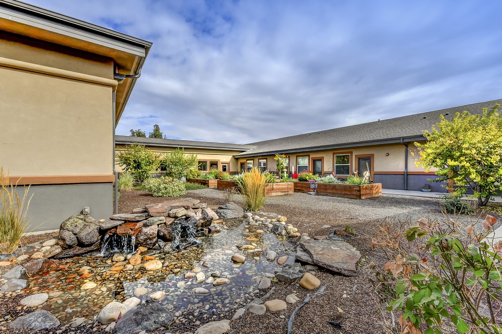 Grace Assisted Living Boise Facility -Garden view