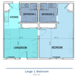 Assisted Living Eagle Large 1 Bedrooom Floor Plan