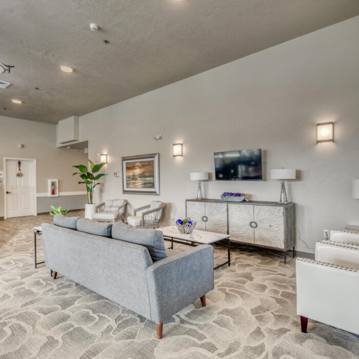 Lounge with TV – Grace Assisted Living Caldwell Idaho