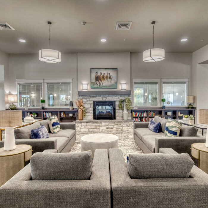 Lounge and Library Area - Grace Assisted Living Fruitland