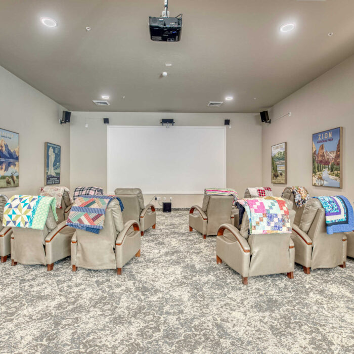 Movie Theater Room - Grace Assisted Living Fruitland