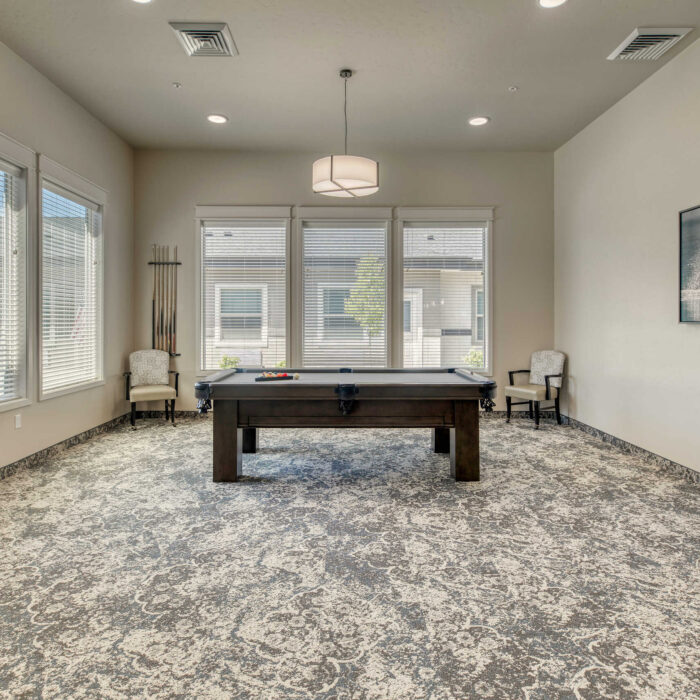 Pool Table and Seating Area - Grace Assisted Living