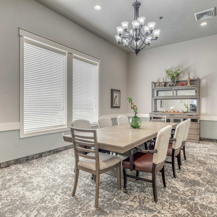 Private Dining Room View at Grace Assisted Living