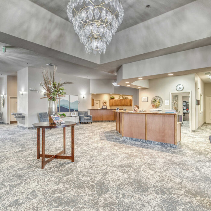 Reception and Welcome Desk at Grace Assisted Living