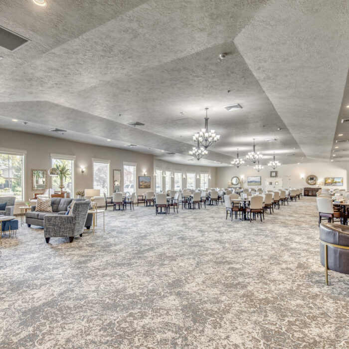 Grace Assisted Living Boise-Eagle spacious dining and lounge area