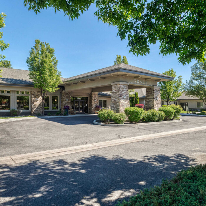Grace Assisted Living Meridian - Close-Up of Front Entry